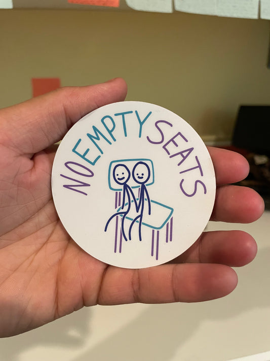 No Empty Seats Sticker